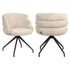 Richmond Interiors Esszimmerstuhl Kayla cream unicorn swivel Esszimmerstuhl Richmond Interiors