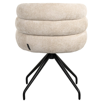 Richmond Interiors Esszimmerstuhl Kayla cream unicorn swivel Esszimmerstuhl Richmond Interiors