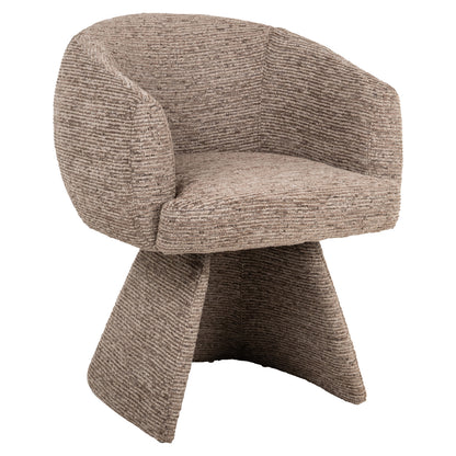 Richmond Interiors Esszimmerstuhl Quiriro mocca linear swivel Richmond Interiors