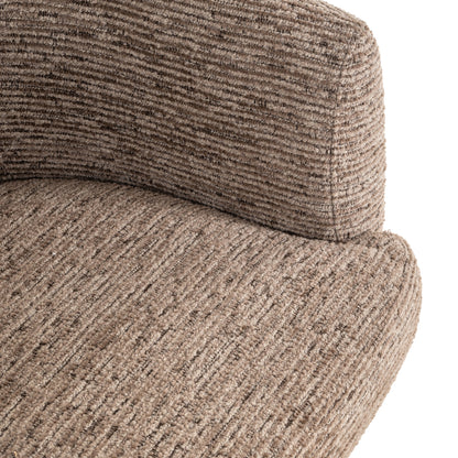 Richmond Interiors Esszimmerstuhl Quiriro mocca linear swivel Esszimmerstuhl Richmond Interiors