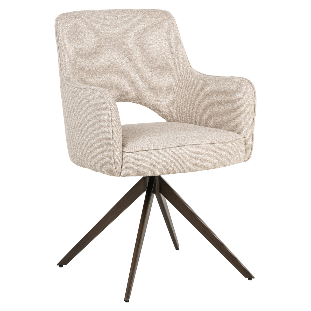 Richmond Interiors Esszimmerstuhl Ginerva biscotti swivel Richmond Interiors