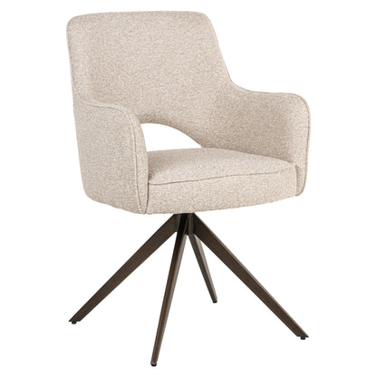 Richmond Interiors Esszimmerstuhl Ginerva biscotti swivel Richmond Interiors