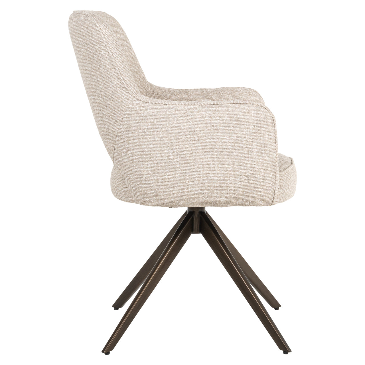 Richmond Interiors Esszimmerstuhl Ginerva biscotti swivel Esszimmerstuhl Richmond Interiors