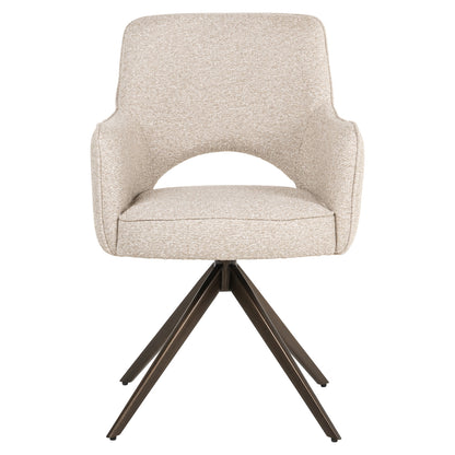 Richmond Interiors Esszimmerstuhl Ginerva biscotti swivel Richmond Interiors