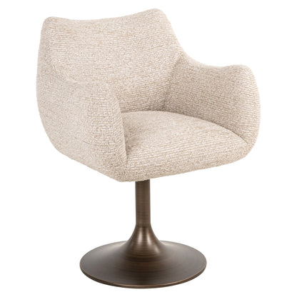 Richmond Interiors Esszimmerstuhl Aldo natural linear swivel Richmond Interiors