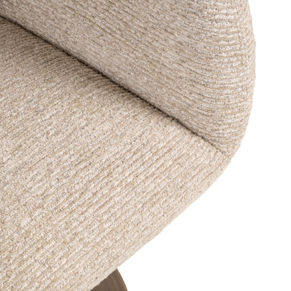 Richmond Interiors Esszimmerstuhl Aldo natural linear swivel Richmond Interiors
