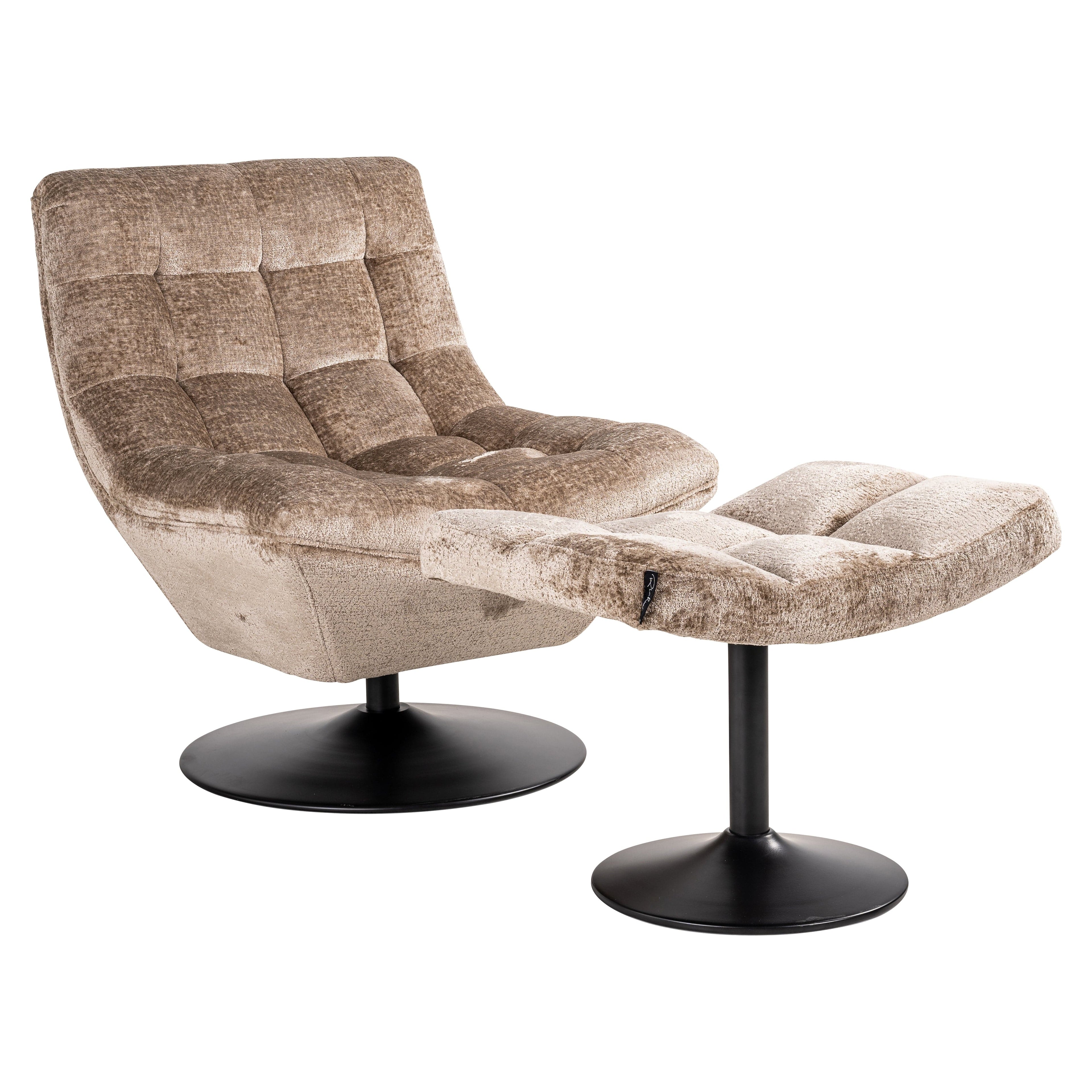 Richmond Interiors Drehsessel Sydney taupe chenille (Bergen 104 taupe chenille) Drehsessel Richmond Interiors