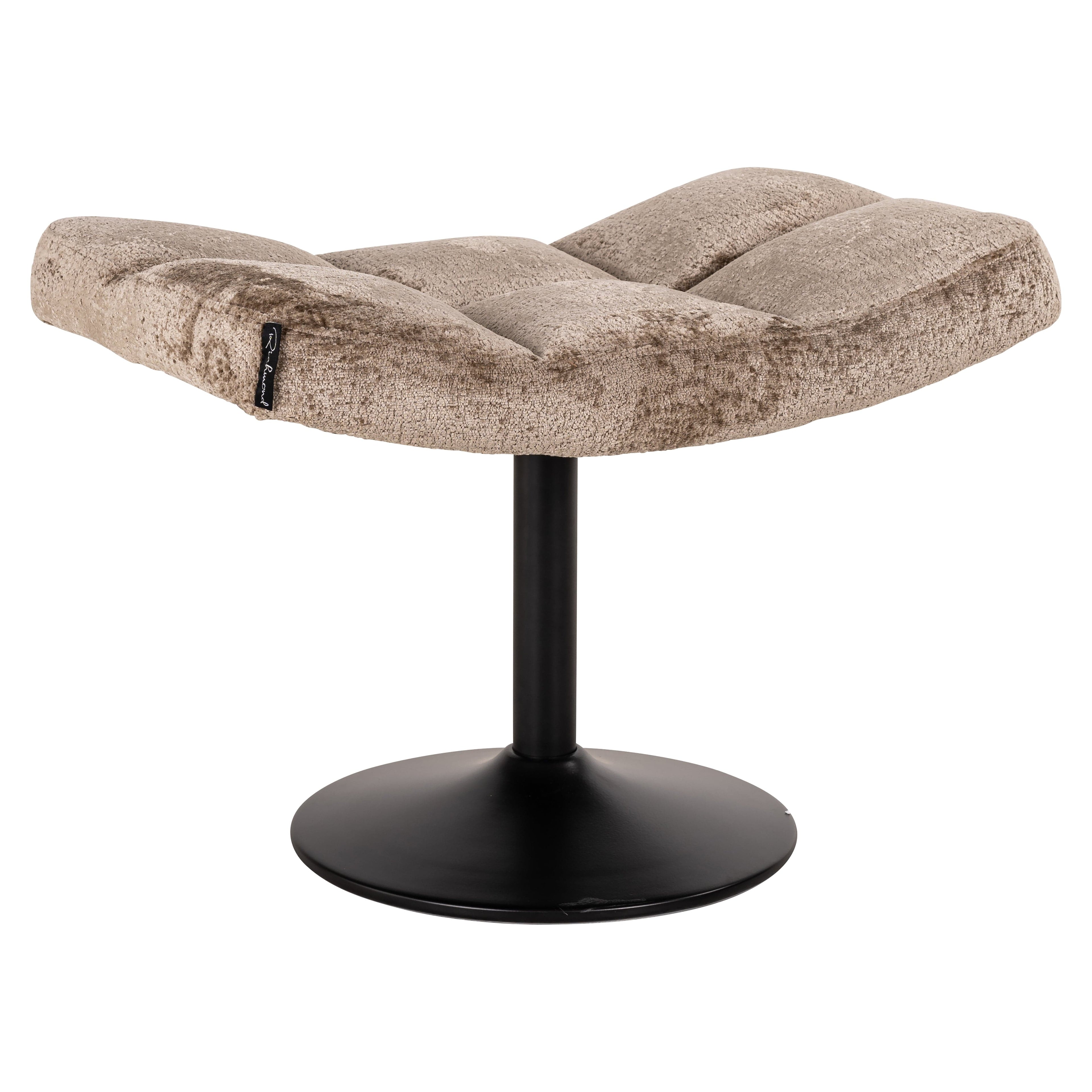 Richmond Interiors Hocker Sydney taupe chenille (Bergen 104 taupe chenille) Hocker Richmond Interiors