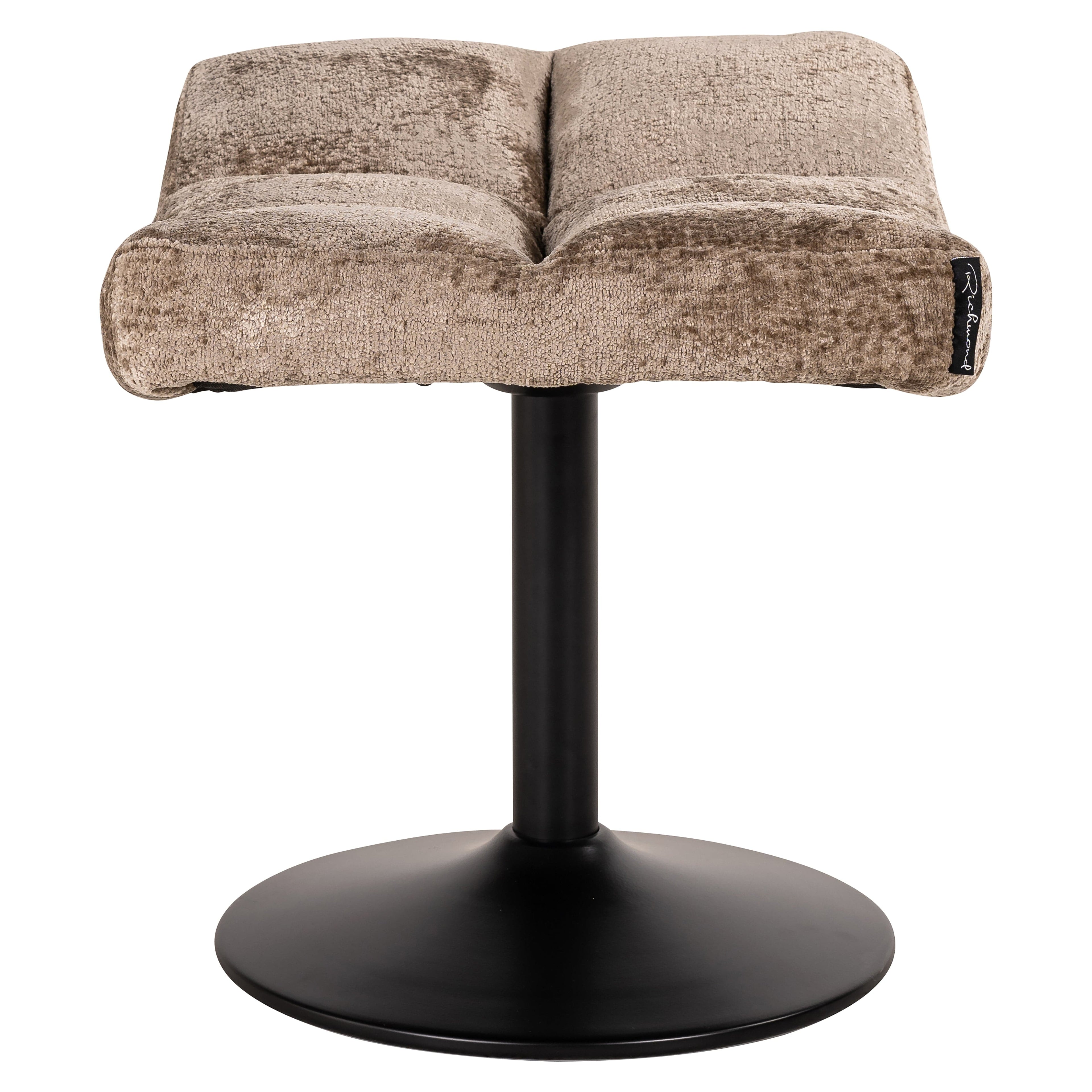 Richmond Interiors Hocker Sydney taupe chenille (Bergen 104 taupe chenille) Hocker Richmond Interiors