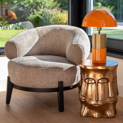 Richmond Interiors Lounge Stuhl Montana natural chunky fire retardant