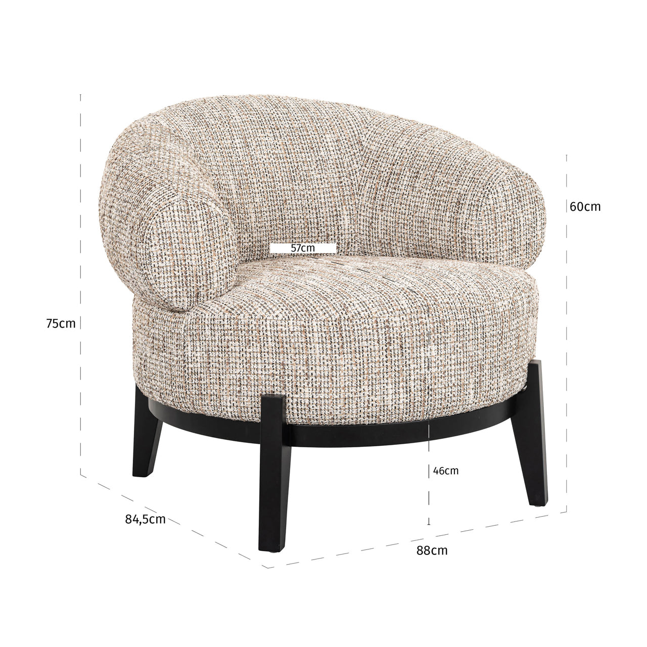 Richmond Interiors chaise longue Montana tendance nature