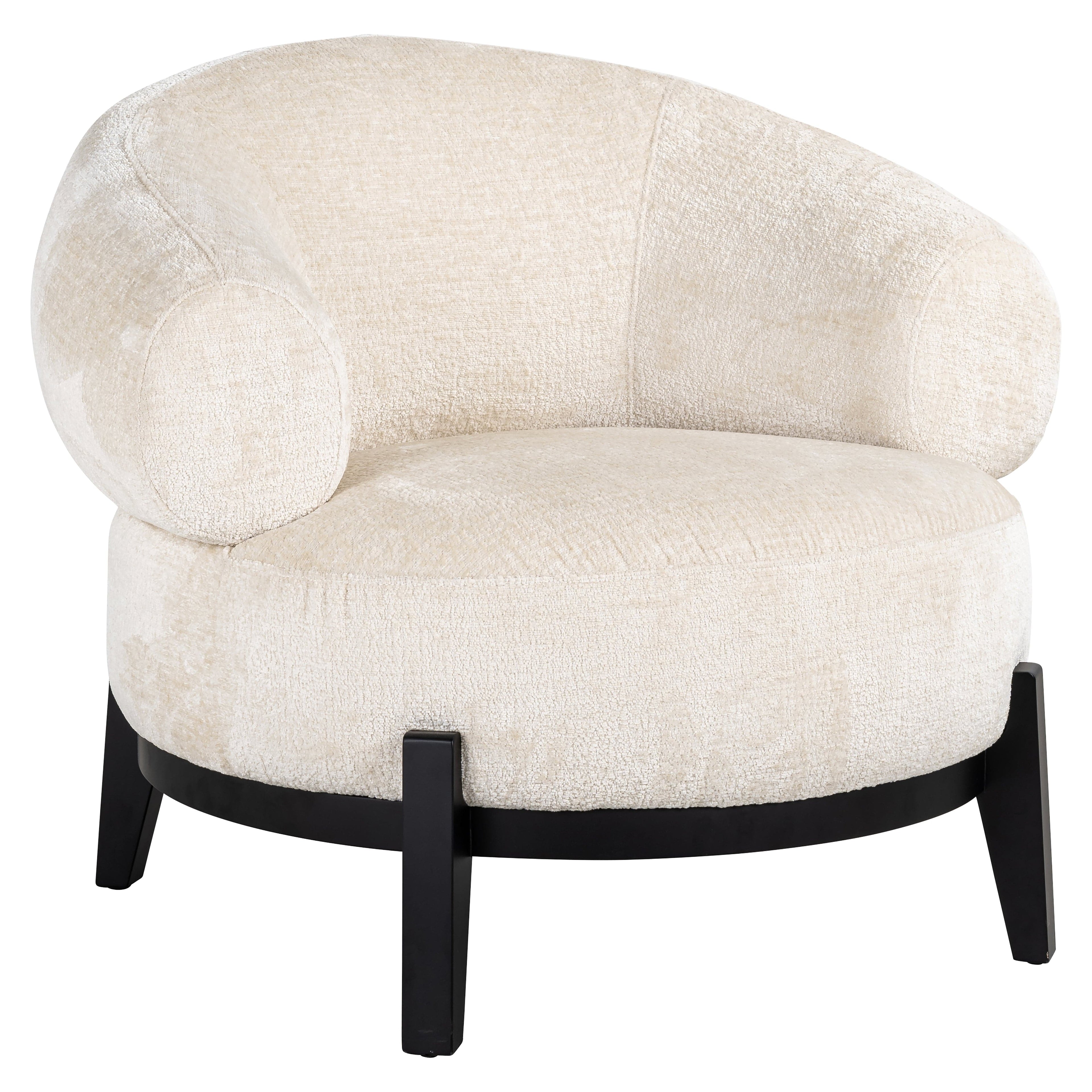 Richmond Interiors Sessel Montana white chenille (Bergen 900 white chenille) Polstersessel Richmond Interiors