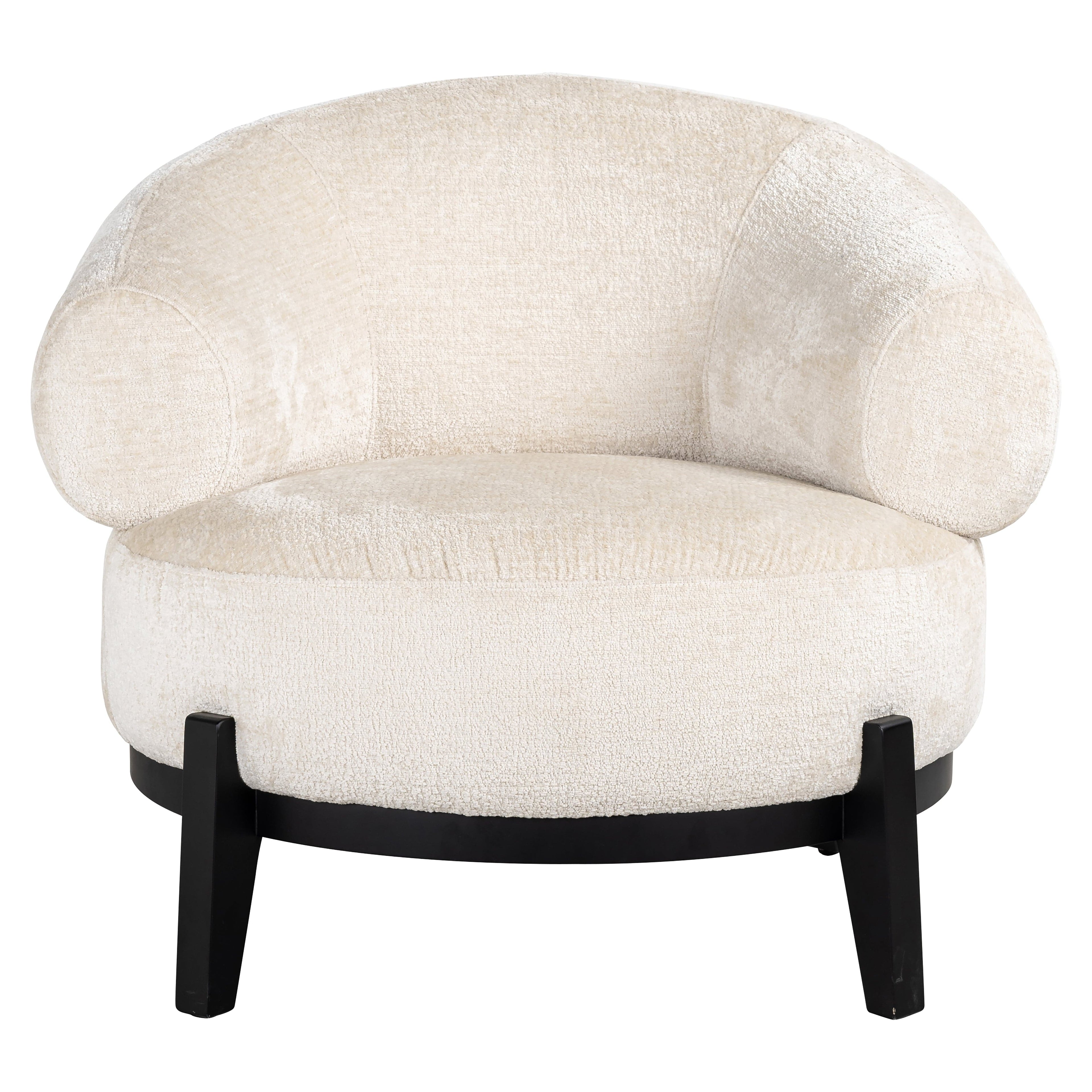 Richmond Interiors Sessel Montana white chenille (Bergen 900 white chenille) Polstersessel Richmond Interiors