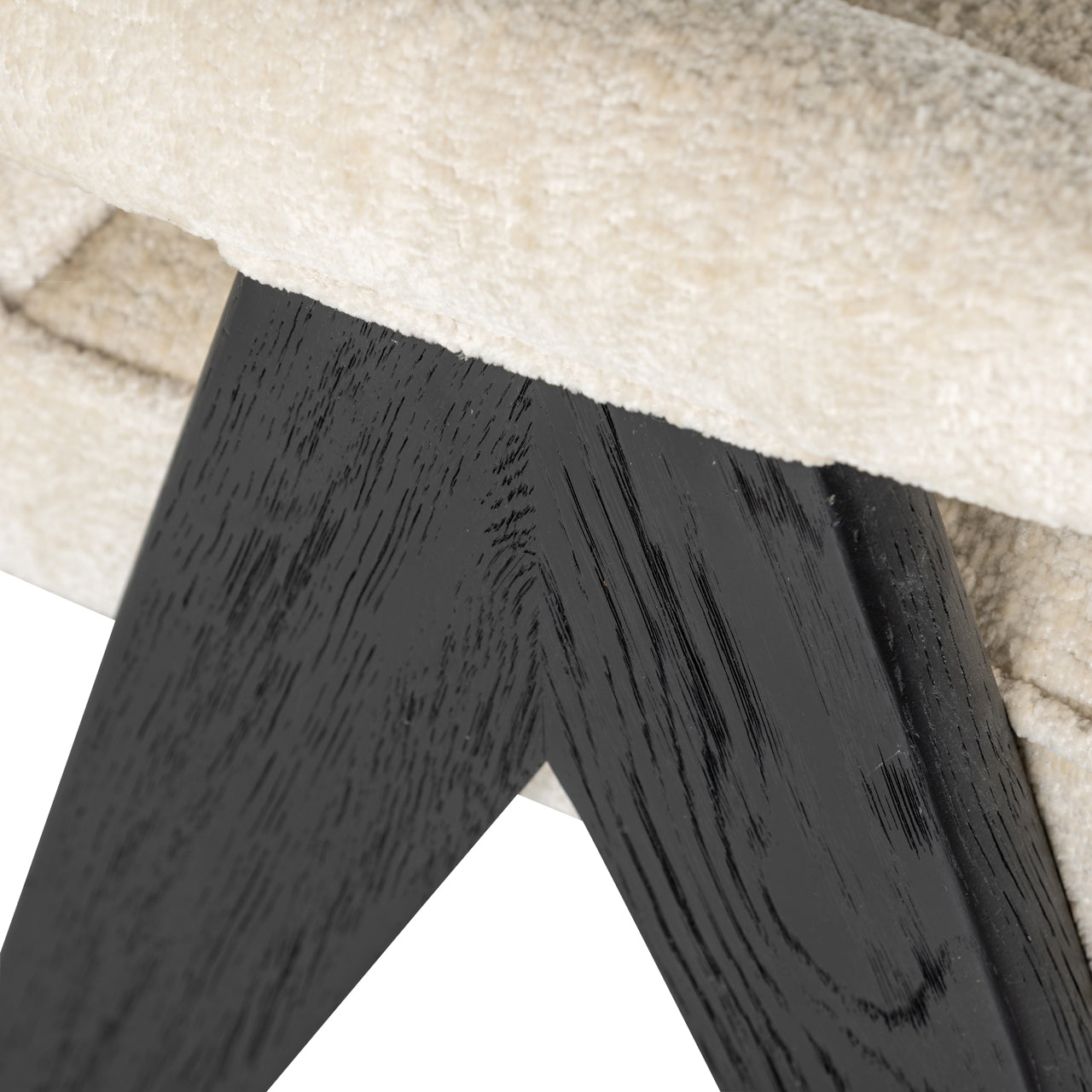 Richmond Interiors Esszimmerstuhl Cooper white chenille Esszimmerstuhl Richmond Interiors