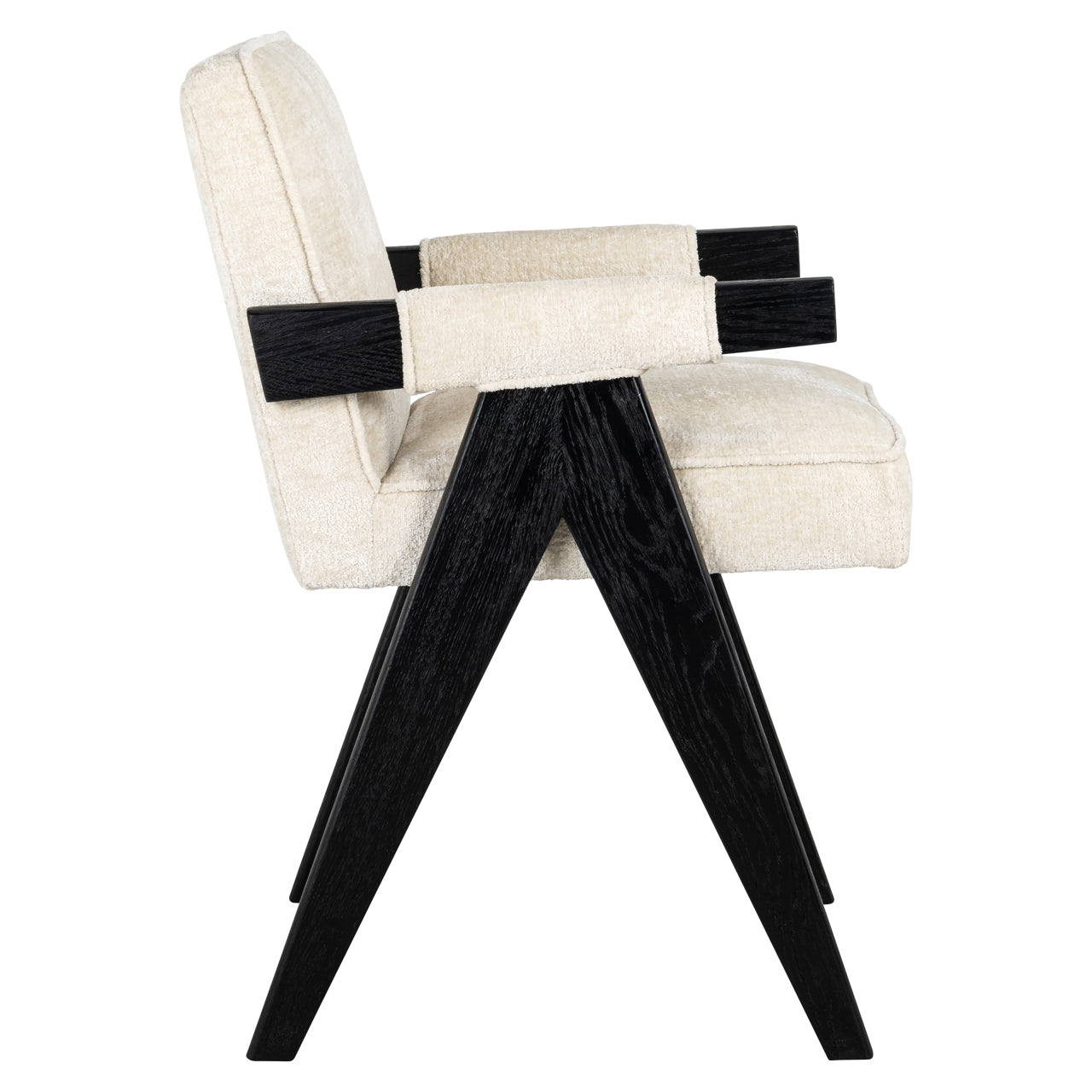 Richmond Interiors Esszimmerstuhl Cooper white chenille Esszimmerstuhl Richmond Interiors
