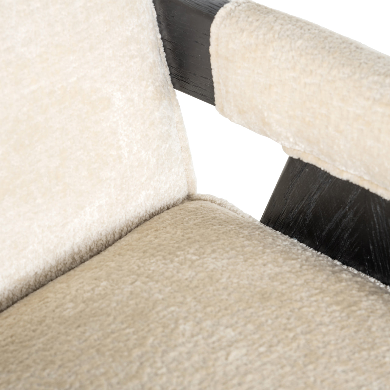 Richmond Interiors Esszimmerstuhl Cooper white chenille Esszimmerstuhl Richmond Interiors
