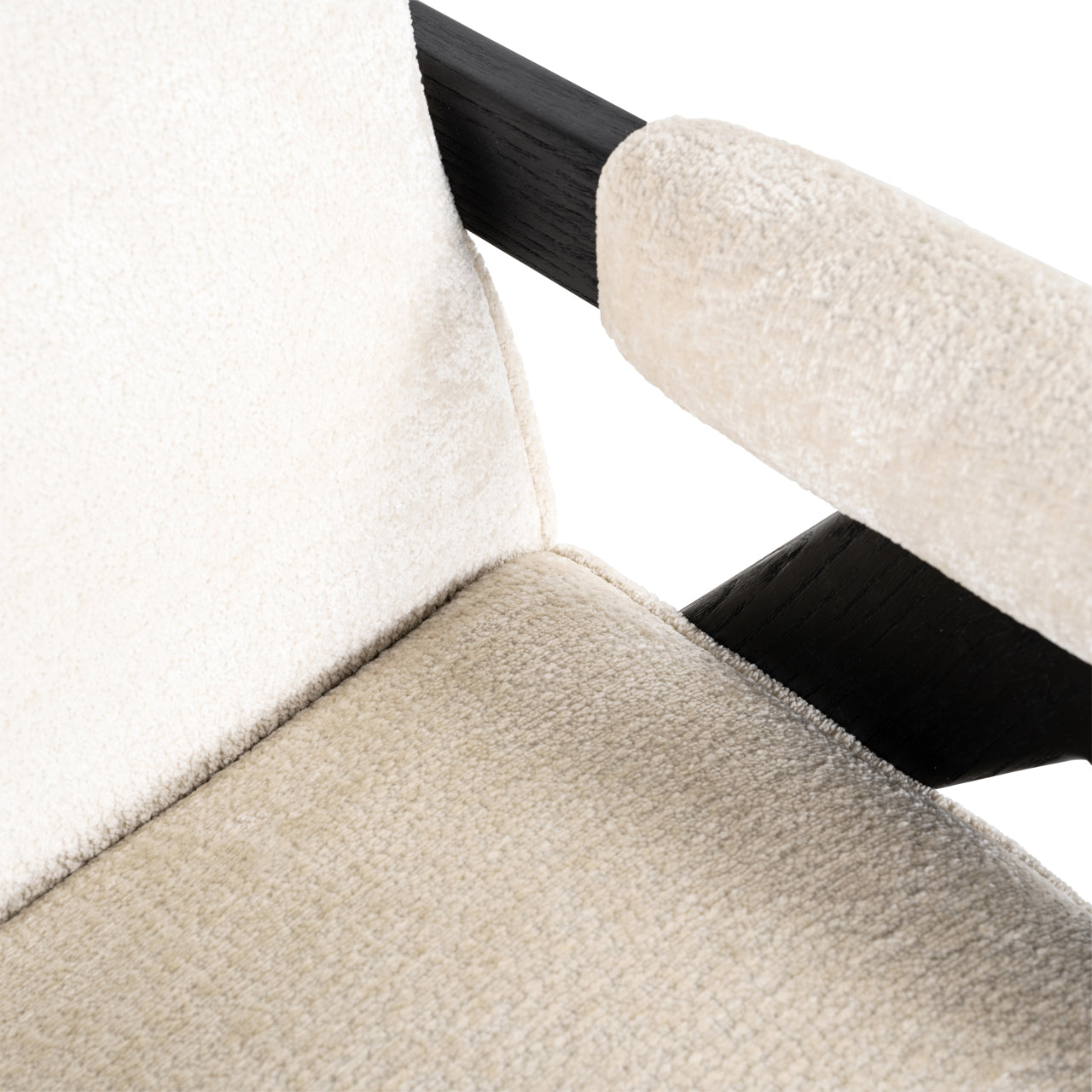 Richmond Interiors Lounge Stuhl Cooper white chenille Lounge Stuhl Richmond Interiors