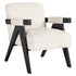 Richmond Interiors Lounge Stuhl Cooper white chenille Lounge Stuhl Richmond Interiors