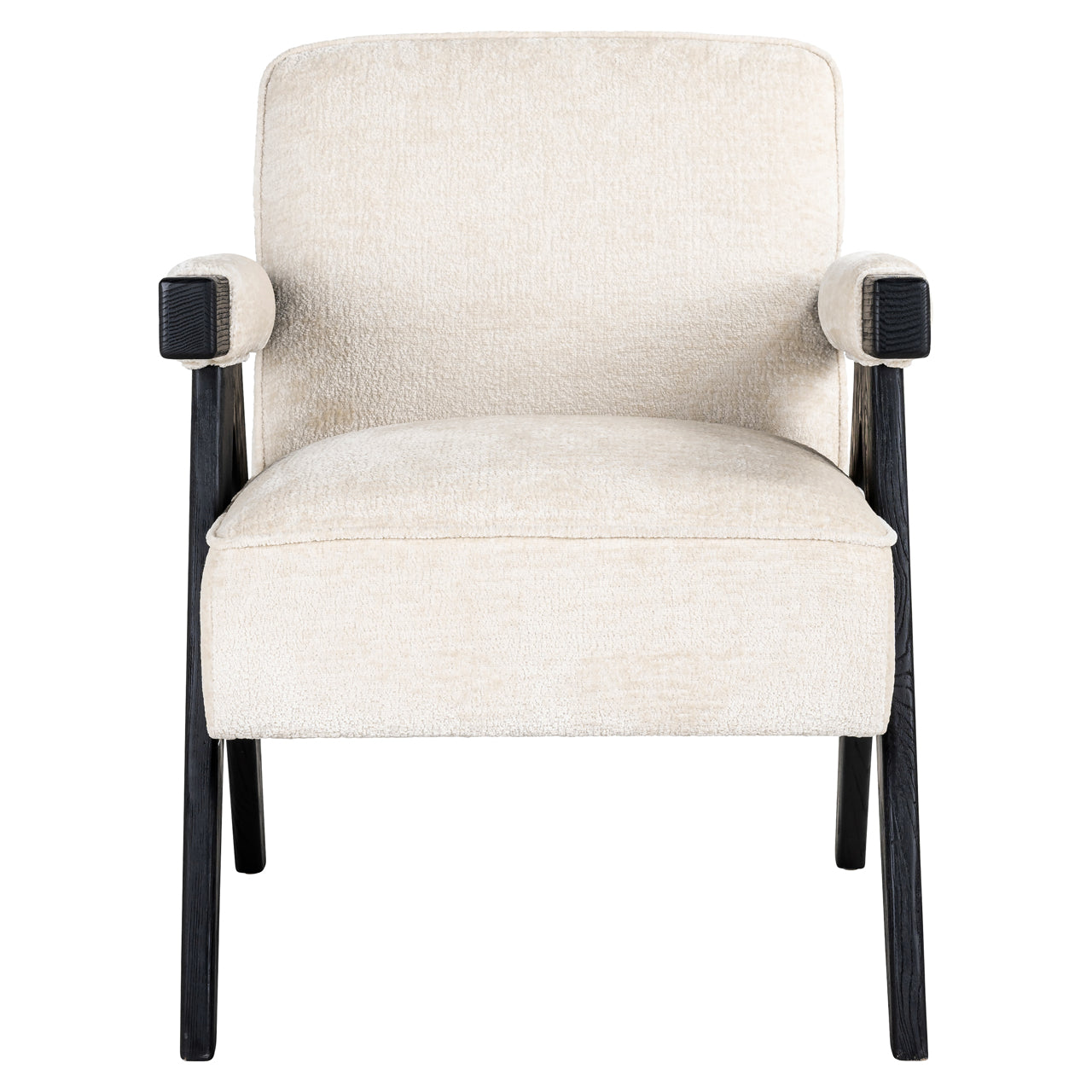 Richmond Interiors Lounge Stuhl Cooper white chenille Lounge Stuhl Richmond Interiors