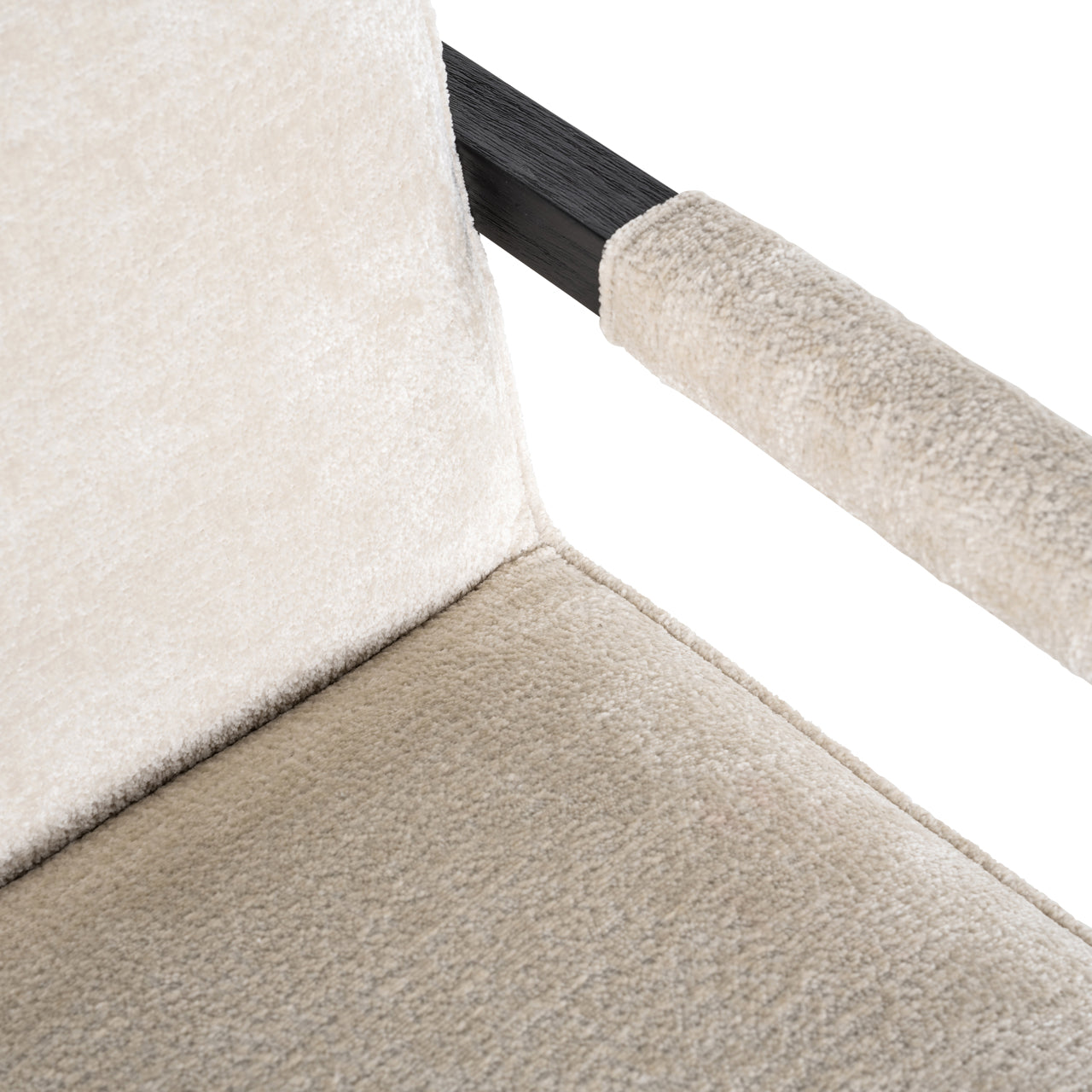 Richmond Interiors Esszimmerstuhl Beck white chenille Esszimmerstuhl Richmond Interiors