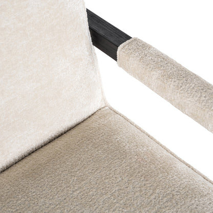 Richmond Interiors Esszimmerstuhl Beck white chenille Esszimmerstuhl Richmond Interiors