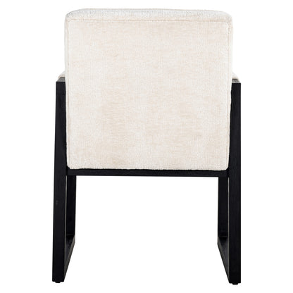 Richmond Interiors Esszimmerstuhl Beck white chenille Esszimmerstuhl Richmond Interiors