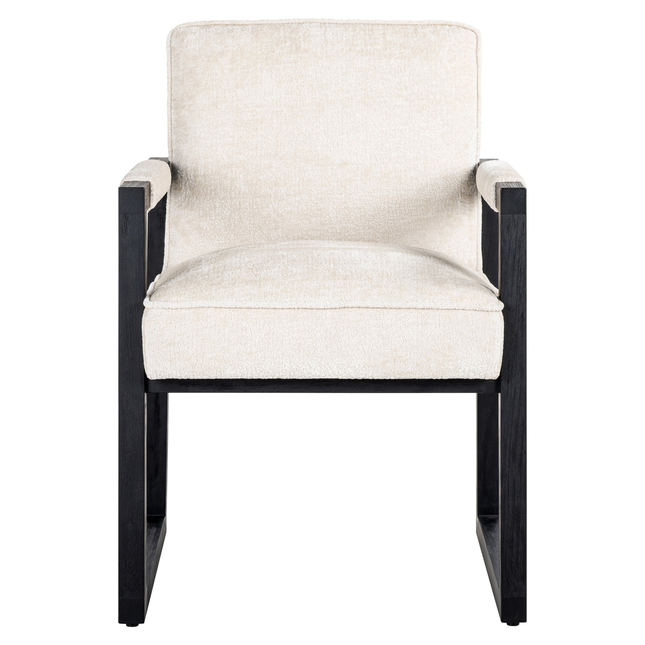 Richmond Interiors Esszimmerstuhl Beck white chenille Esszimmerstuhl Richmond Interiors