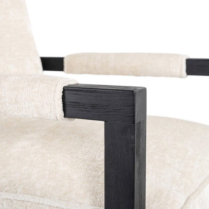 Richmond Interiors Esszimmerstuhl Beck white chenille Esszimmerstuhl Richmond Interiors