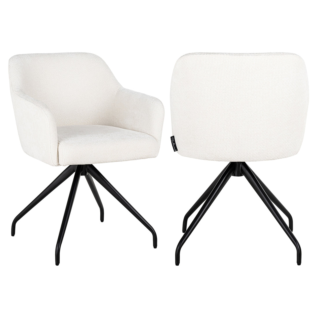 Richmond Interiors - Stuhl Benthe white unicorn Drehstuhl Richmond Interiors