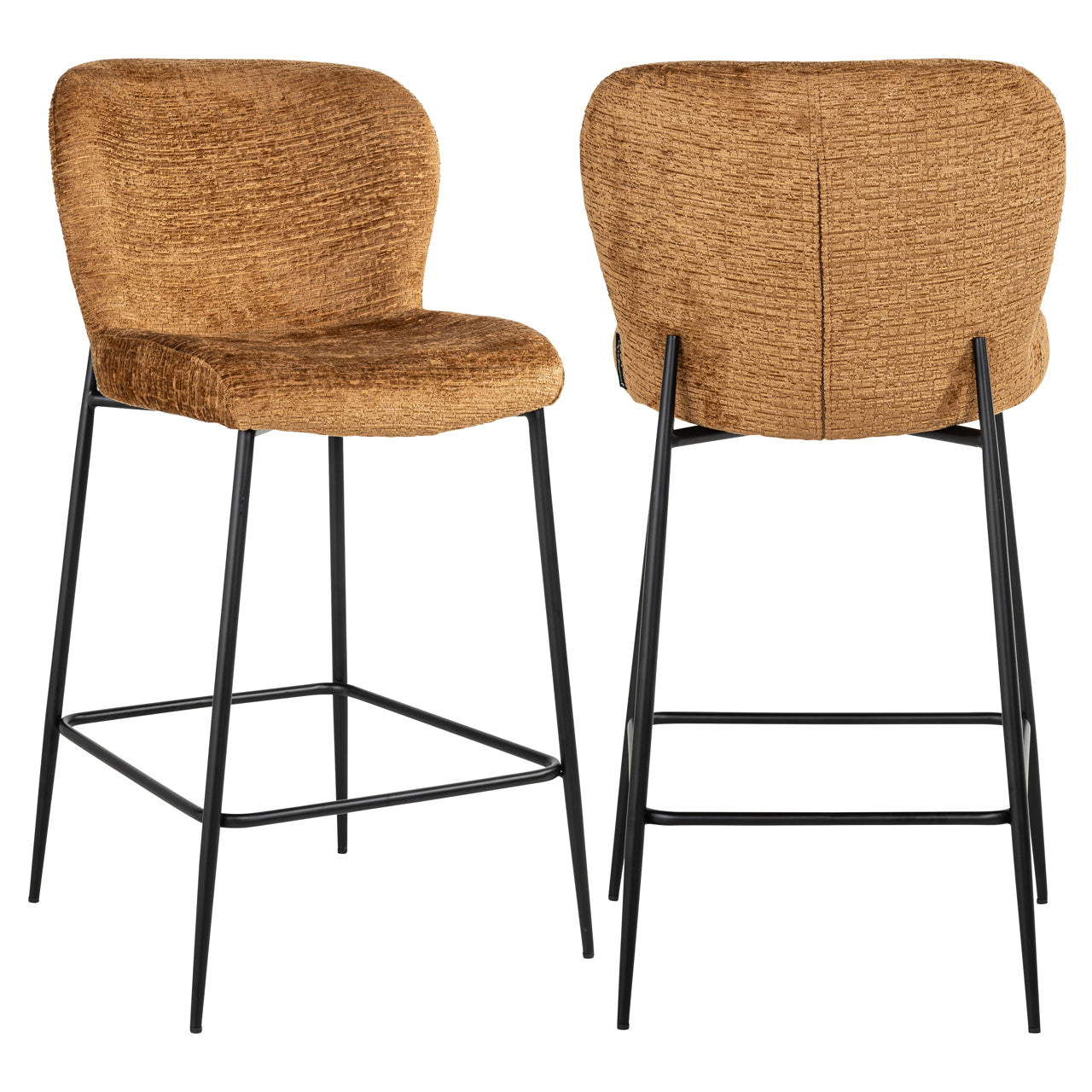Richmond Interiors Thekenstuhl Darby cognac fusion Thekenstuhl Richmond Interiors