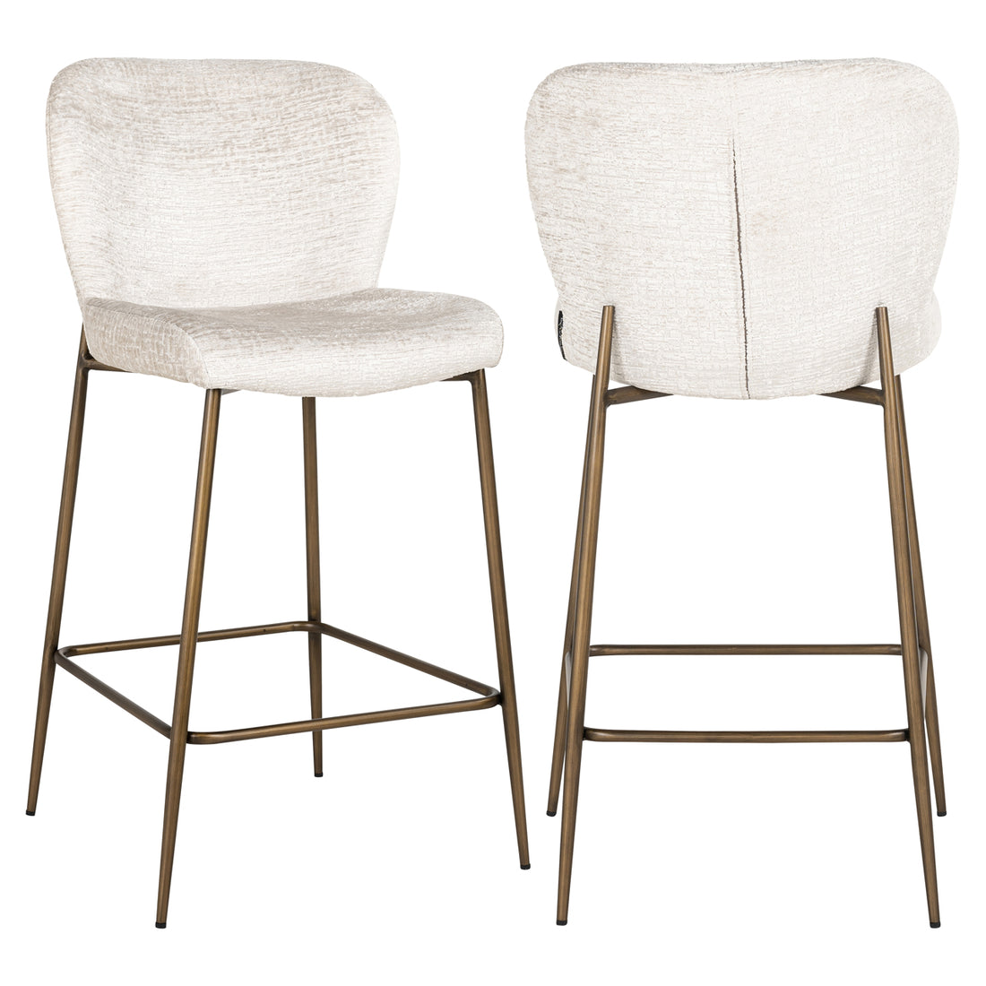 Richmond Interiors Thekenstuhl Darby cream fusion Thekenstuhl Richmond Interiors