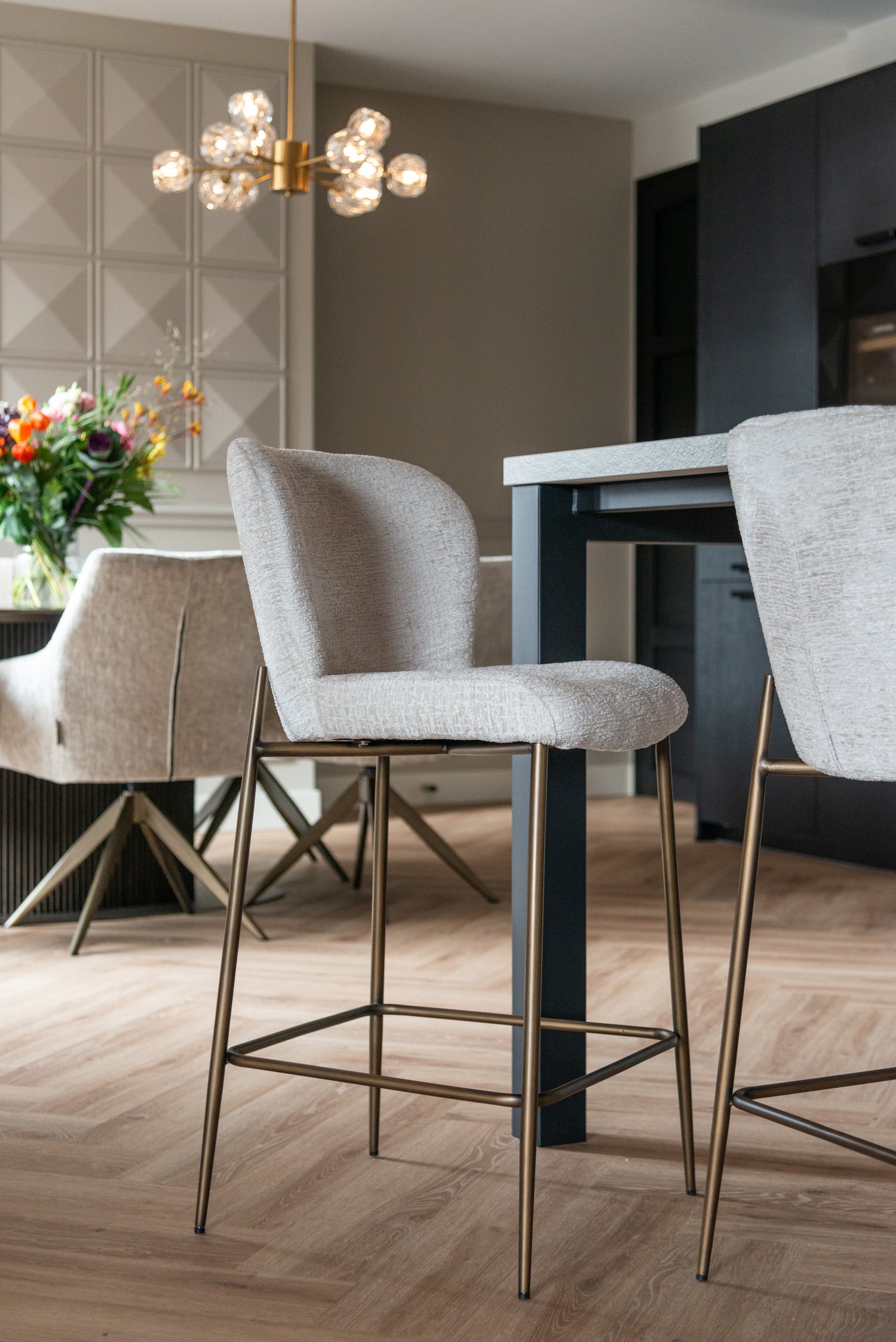 Richmond Interiors Thekenstuhl Darby cream fusion Thekenstuhl Richmond Interiors