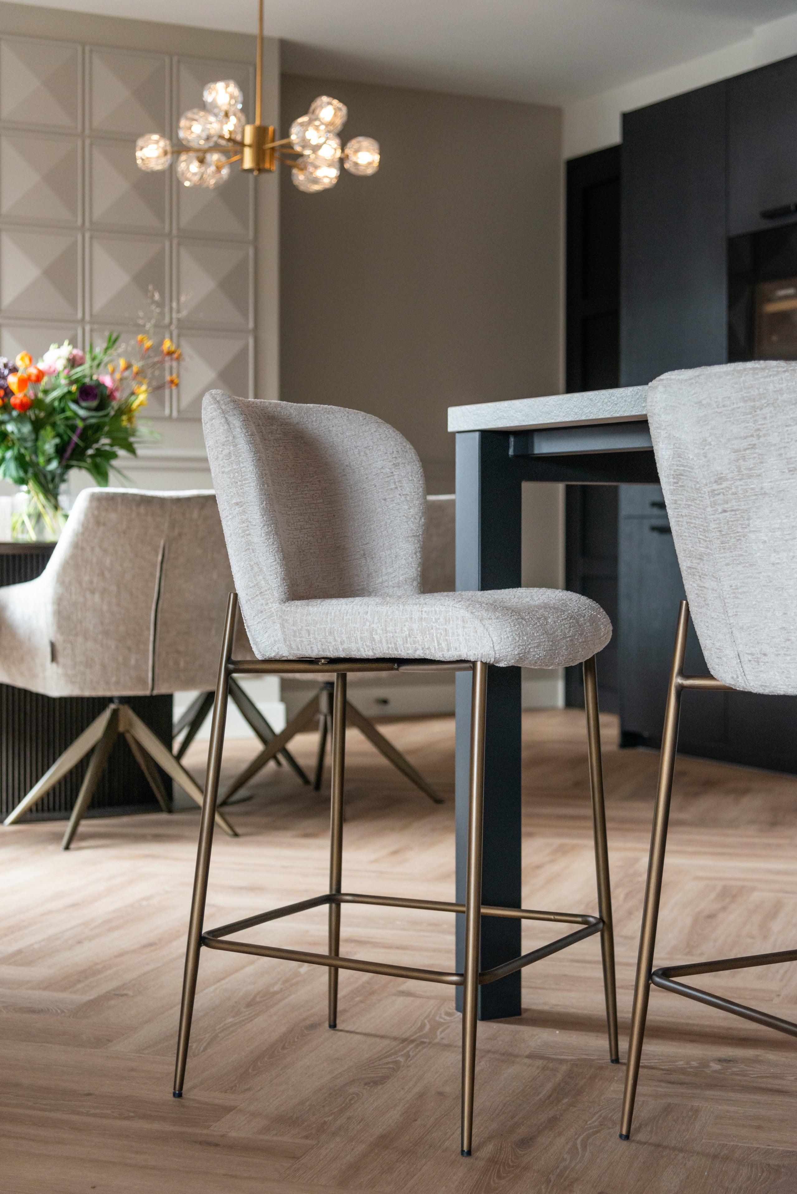 Richmond Interiors Thekenstuhl Darby cream fusion Thekenstuhl Richmond Interiors