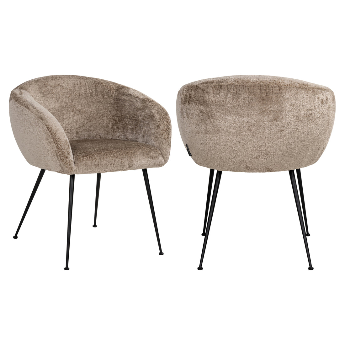 Richmond Interiors Esszimmerstuhl Ruby taupe chenille Esszimmerstuhl Richmond Interiors