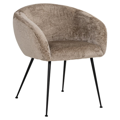 Richmond Interiors Esszimmerstuhl Ruby taupe chenille Esszimmerstuhl Richmond Interiors
