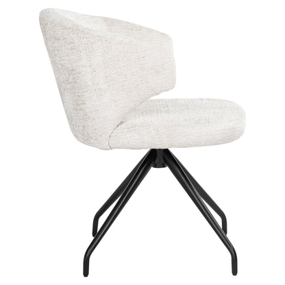 Richmond Interiors Esszimmerstuhl Milly cream fusion swivel Esszimmerstuhl Richmond Interiors