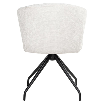 Richmond Interiors Esszimmerstuhl Milly cream fusion swivel Esszimmerstuhl Richmond Interiors