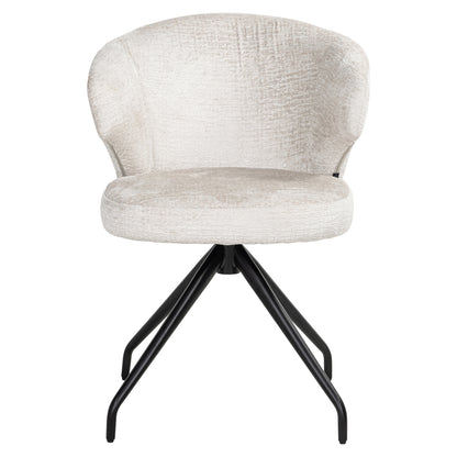 Richmond Interiors Esszimmerstuhl Milly cream fusion swivel Esszimmerstuhl Richmond Interiors