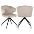 Richmond Interiors Stuhl Milly khaki velvet (Fusion cream 02) Drehstuhl Richmond Interiors