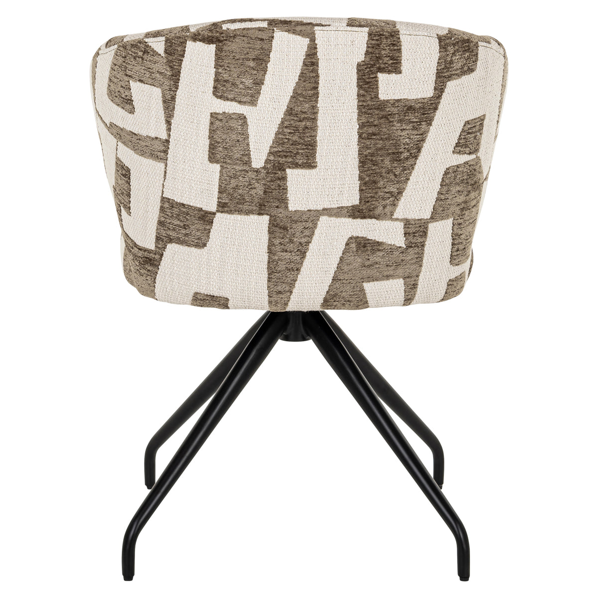 Richmond Interiors Esszimmerstuhl Milly moss graffic swivel Richmond Interiors
