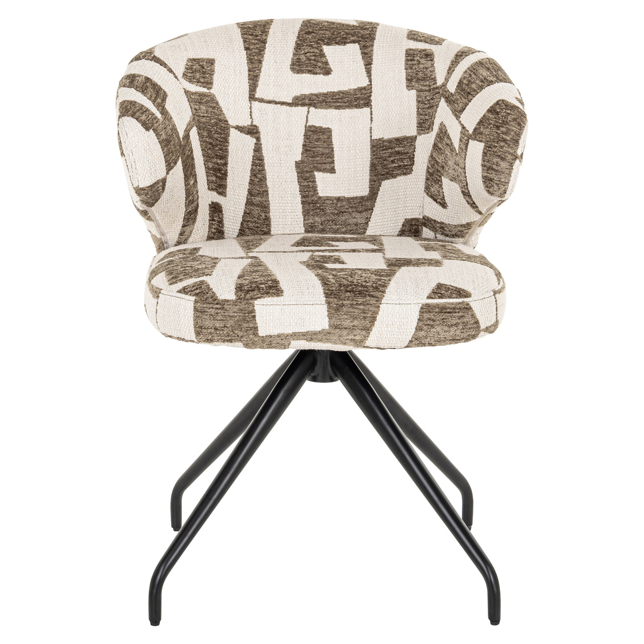 Richmond Interiors Esszimmerstuhl Milly moss graffic swivel Esszimmerstuhl Richmond Interiors