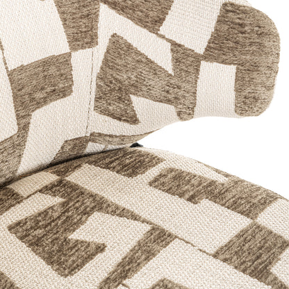Richmond Interiors Esszimmerstuhl Milly moss graffic swivel Richmond Interiors