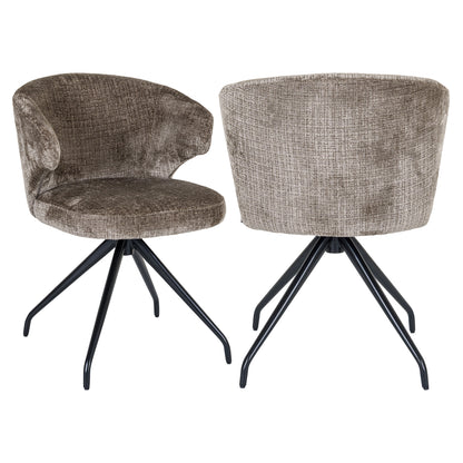 Richmond Interiors Esszimmerstuhl Milly niagara stone swivel Esszimmerstuhl Richmond Interiors