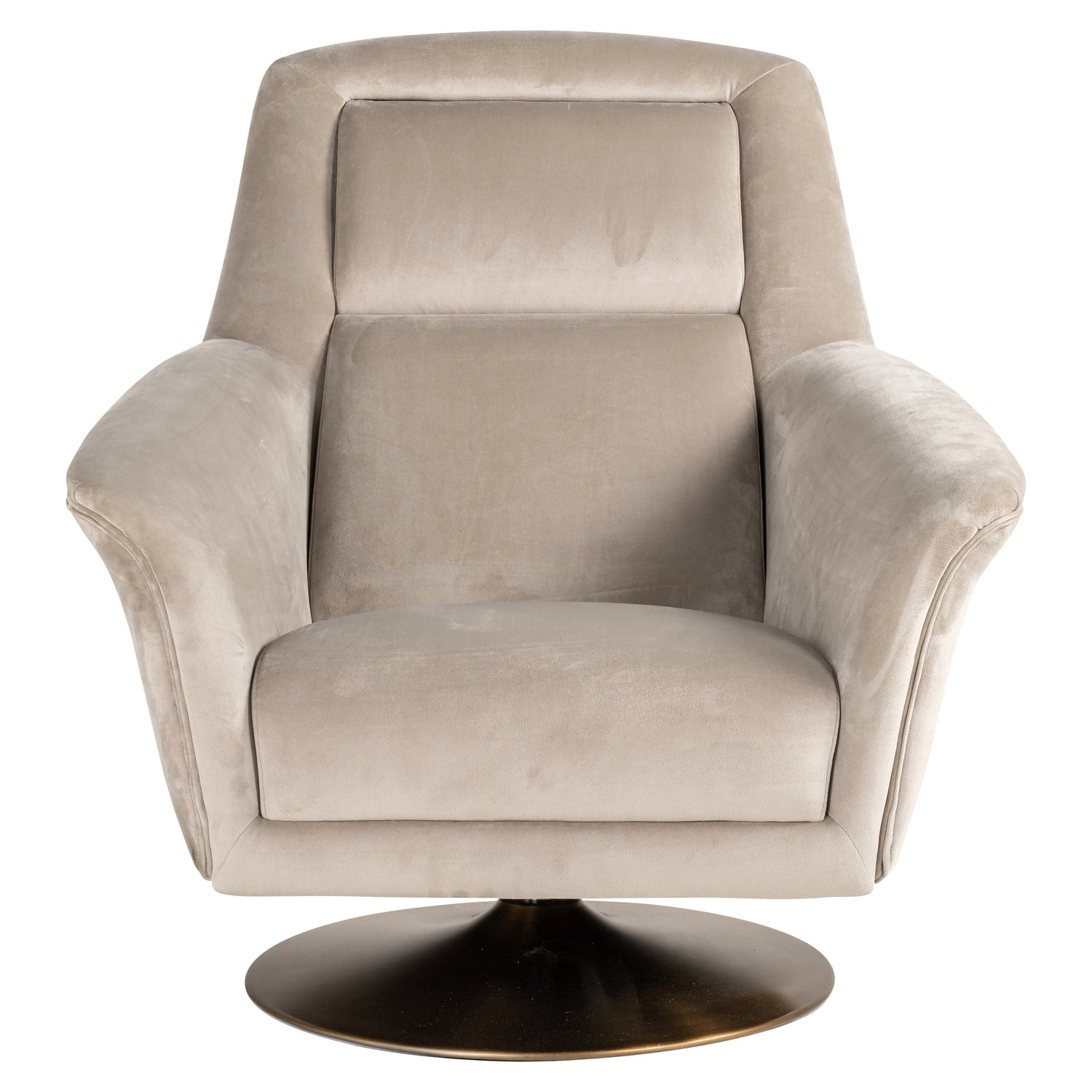 Richmond Interiors Sessel Nora khaki velvet (Quartz Khaki 903) Drehsessel Richmond Interiors