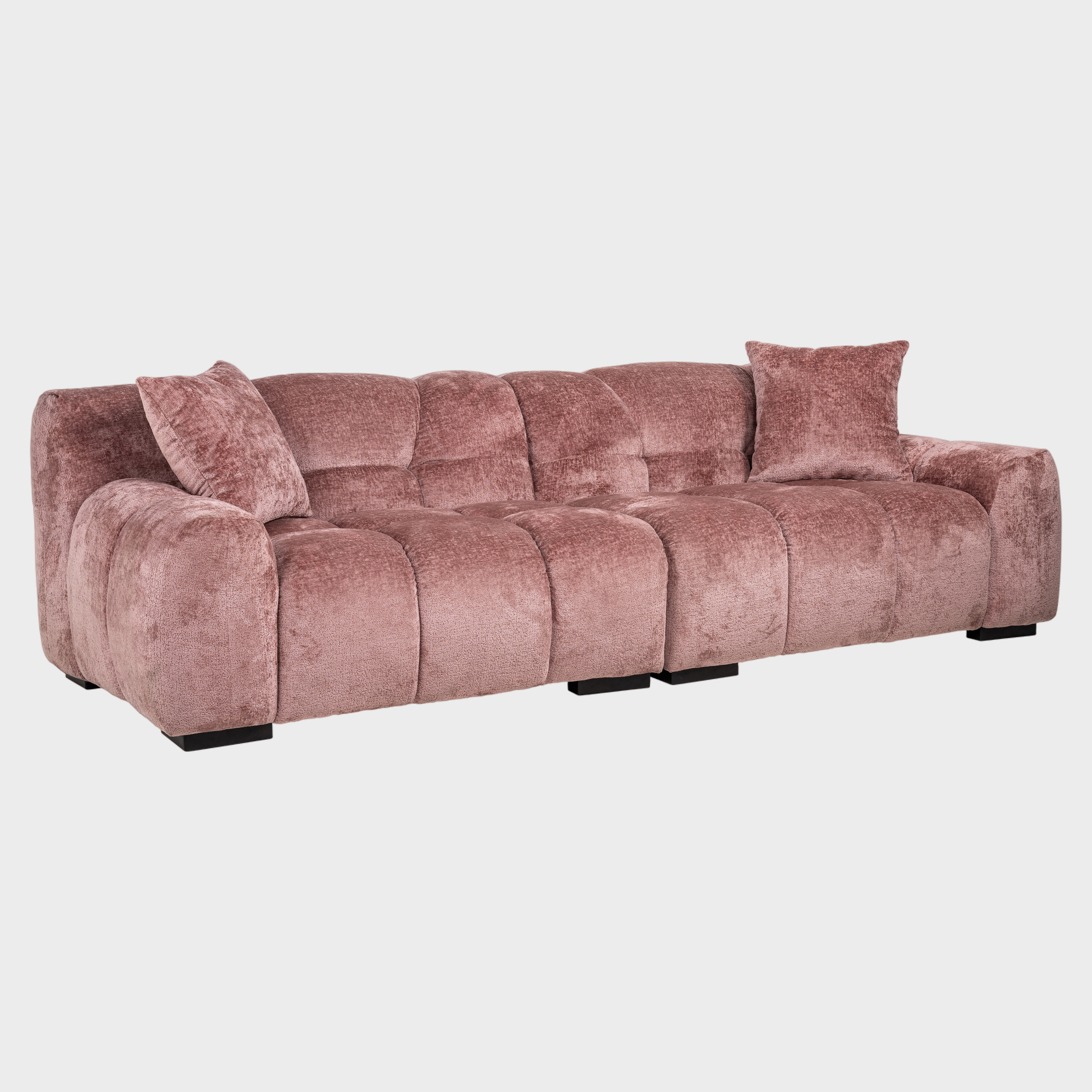 Richmond Interiors Couch Charelle rose chenille (Bergen 705 rose chenille) 3-Sitzer Sofa Richmond Interiors