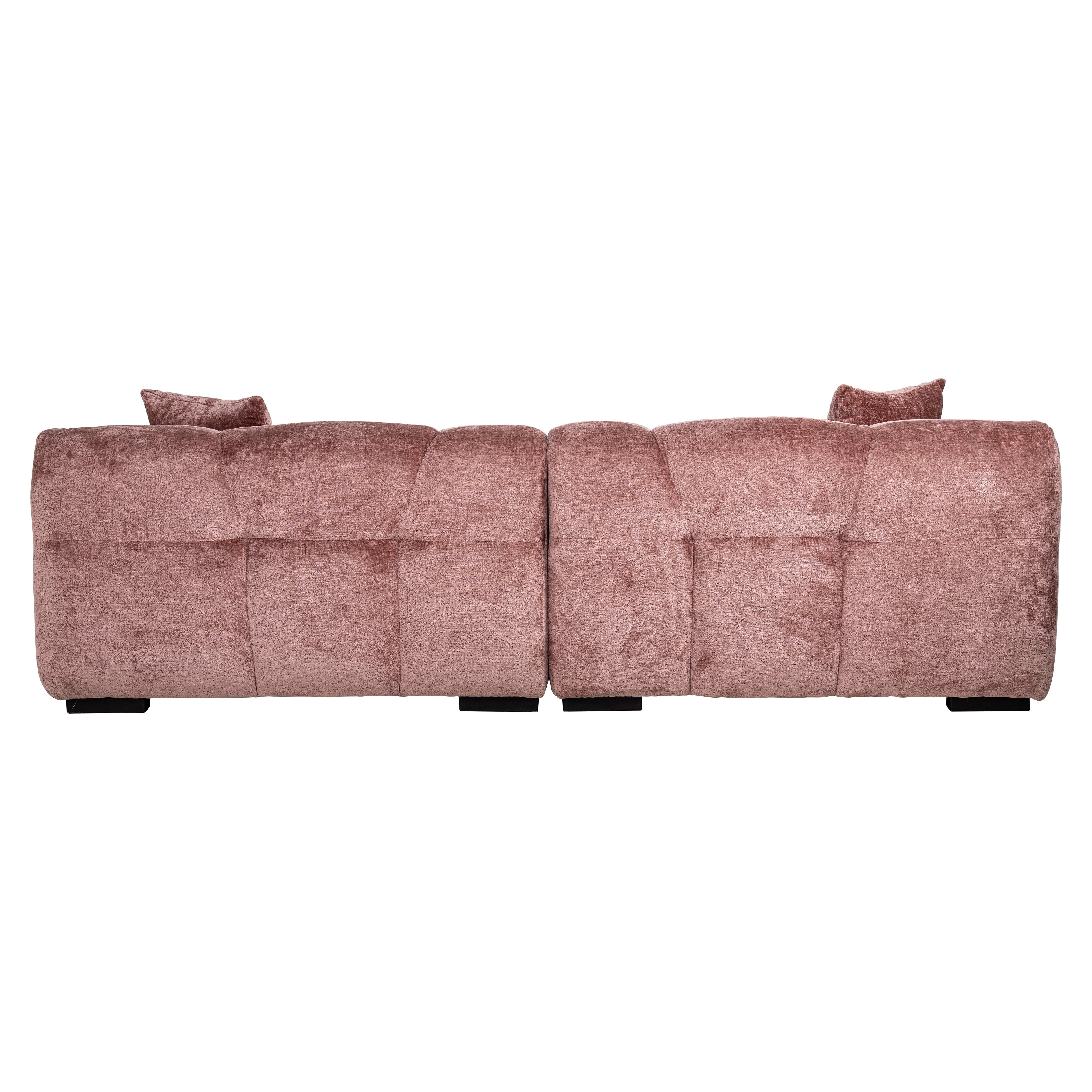 Richmond Interiors Couch Charelle rose chenille (Bergen 705 rose chenille) 3-Sitzer Sofa Richmond Interiors