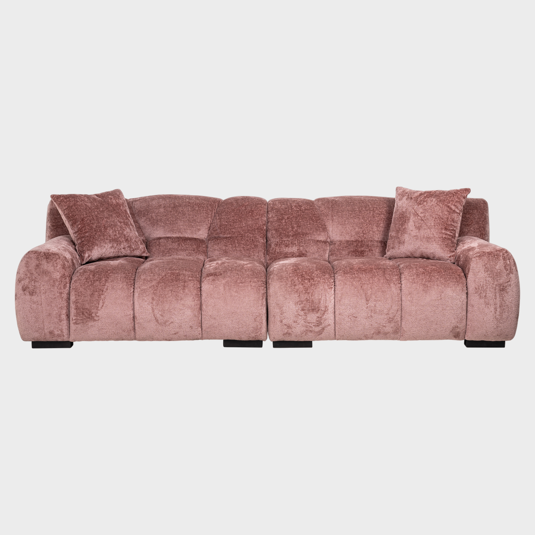 Richmond Interiors Couch Charelle rose chenille (Bergen 705 rose chenille) 3-Sitzer Sofa Richmond Interiors