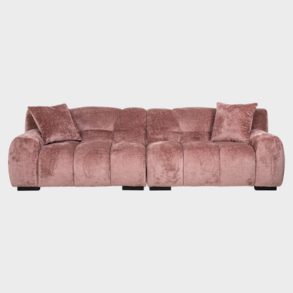 Richmond Interiors Couch Charelle rose chenille (Bergen 705 rose chenille) 3-Sitzer Sofa Richmond Interiors