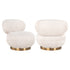 Richmond Interiors Lounge Stuhl Jace lovely cream swivel Lounge Stuhl Richmond Interiors