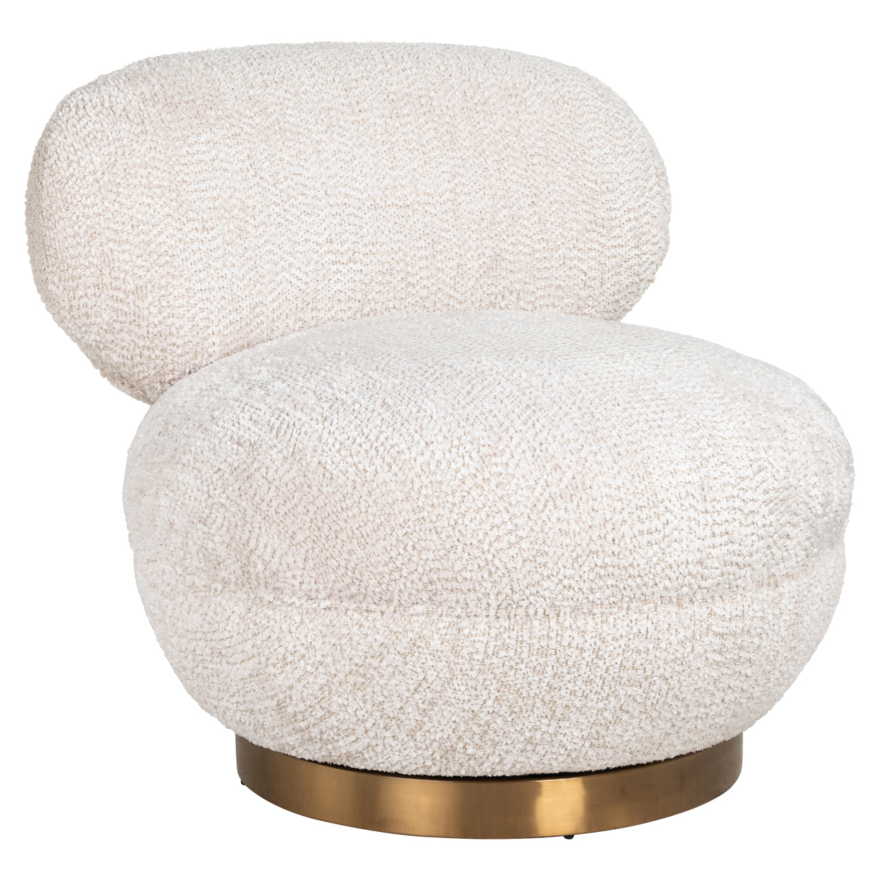 Richmond Interiors Lounge Stuhl Jace lovely cream swivel Lounge Stuhl Richmond Interiors
